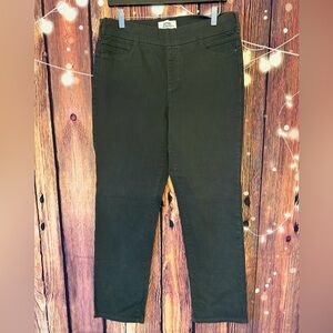 Parasuco 2016 Dark Green Straight Leg Jeans Like New!
